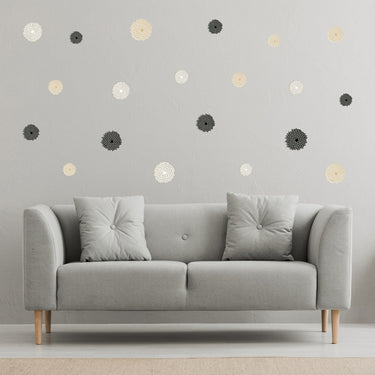 Zinnia Flower Wall Decals